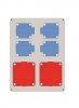 Rozdzielnica ELO, 32/5 + 16/5*3x10A + 4x230V*4x10A, IP44 (E911321654)